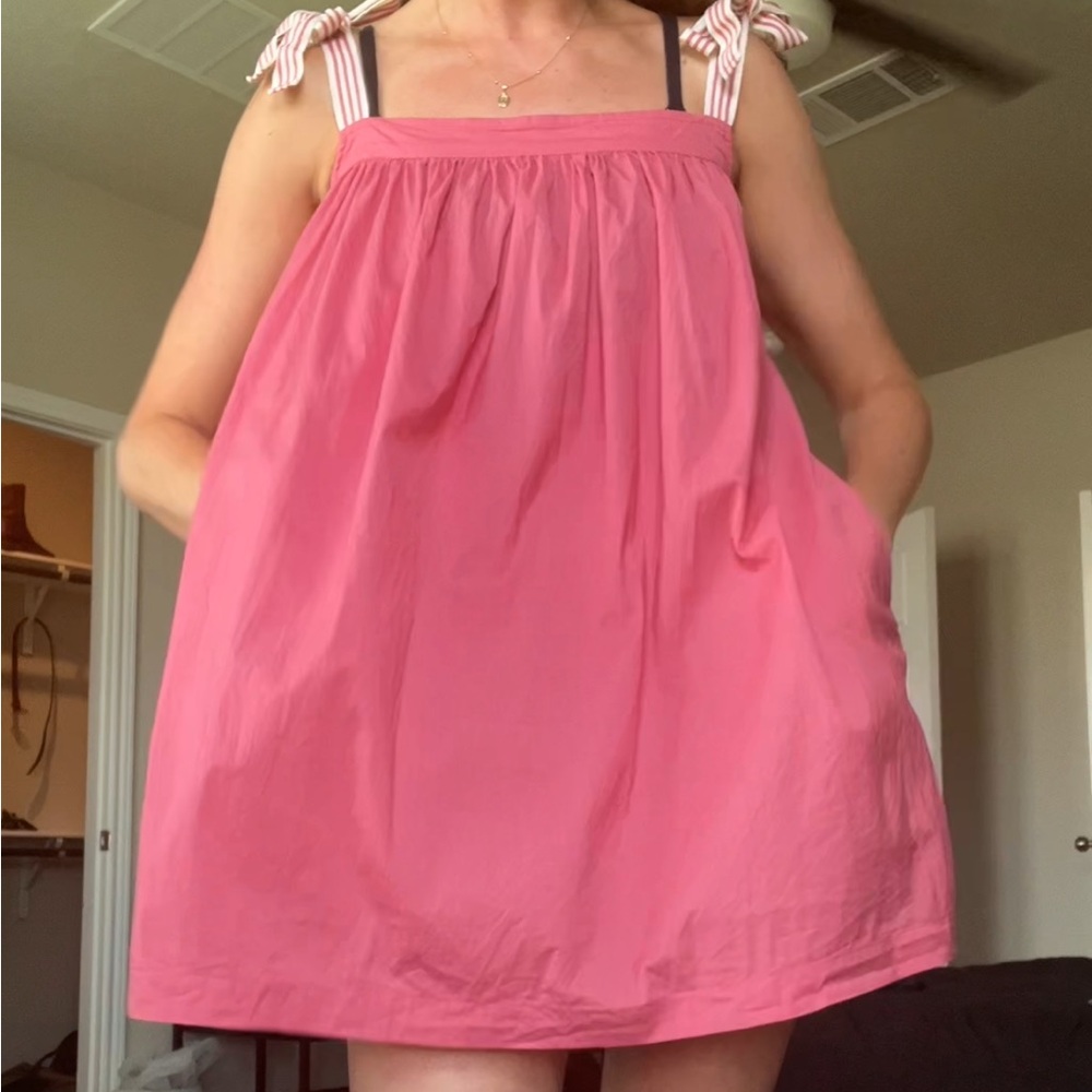 LAKE Pink Sleeveless Pajama Dress